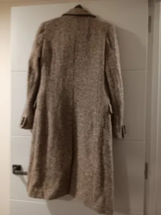 Cappotto lungo beige e marrone Max Mara