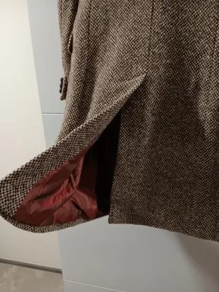 Cappotto lungo beige e marrone Max Mara