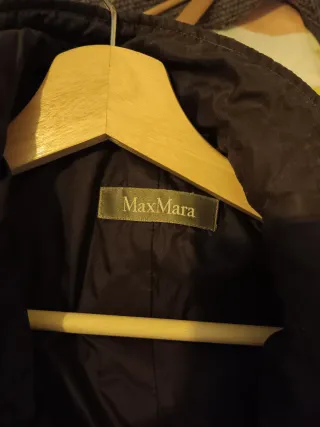 Cappotto lungo beige e marrone Max Mara