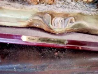 Figura cerámica caballo y pareja