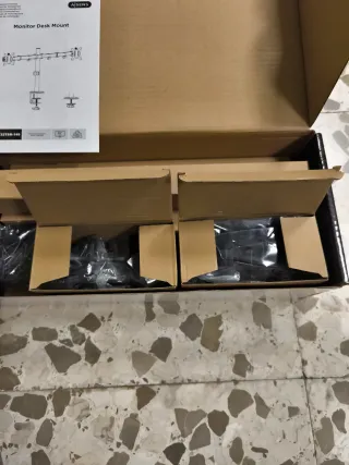 Soporte Escritorio Doble Monitor AISENS 17-32"