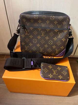 Bolso LV Marrón y Morado Hombre