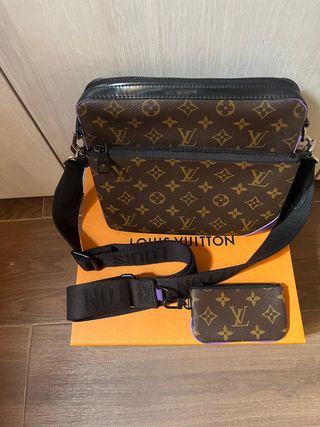 Bolso LV Marrón y Morado Hombre