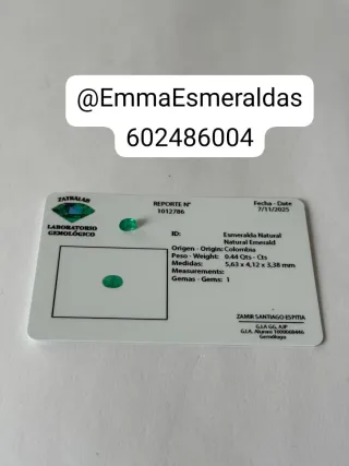 Anillo Esmeralda Colombiana 100%
