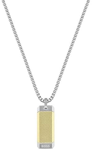 Colgante BOSS Hombre BENNET dorado y plateado