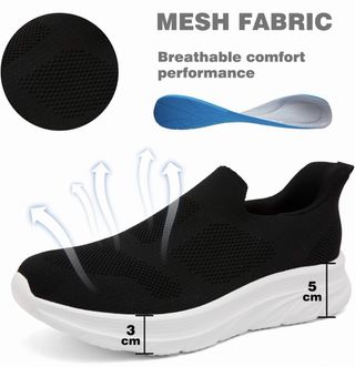 Zapatillas Casual Hombre Sin Cordones Talla 43