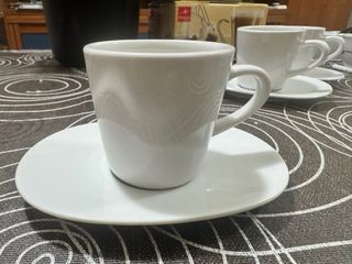 Set 4 tazzine caffè in porcellana