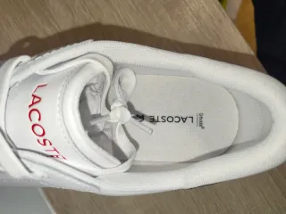 Zapatillas Lacoste Blancas y Azul Marino