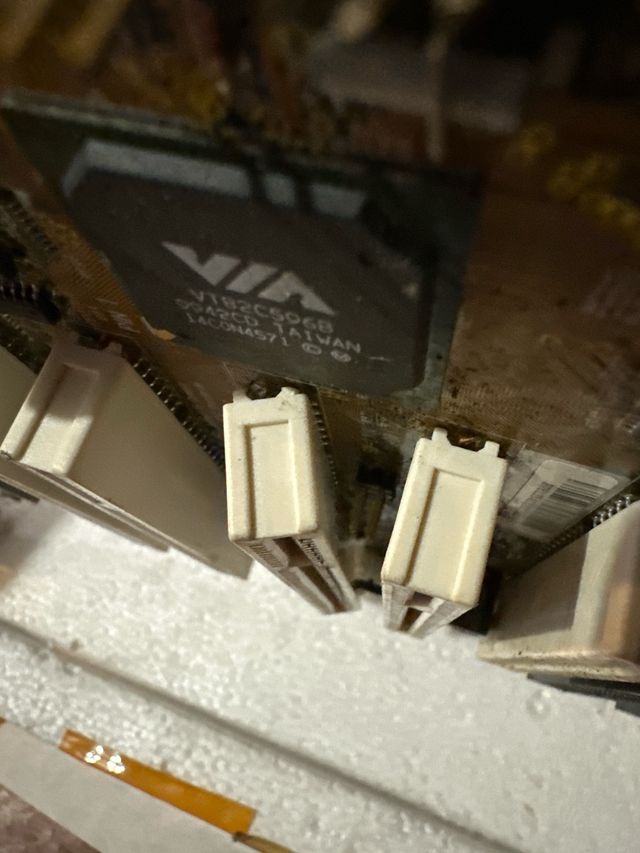 102- placa base antigua vía slot a