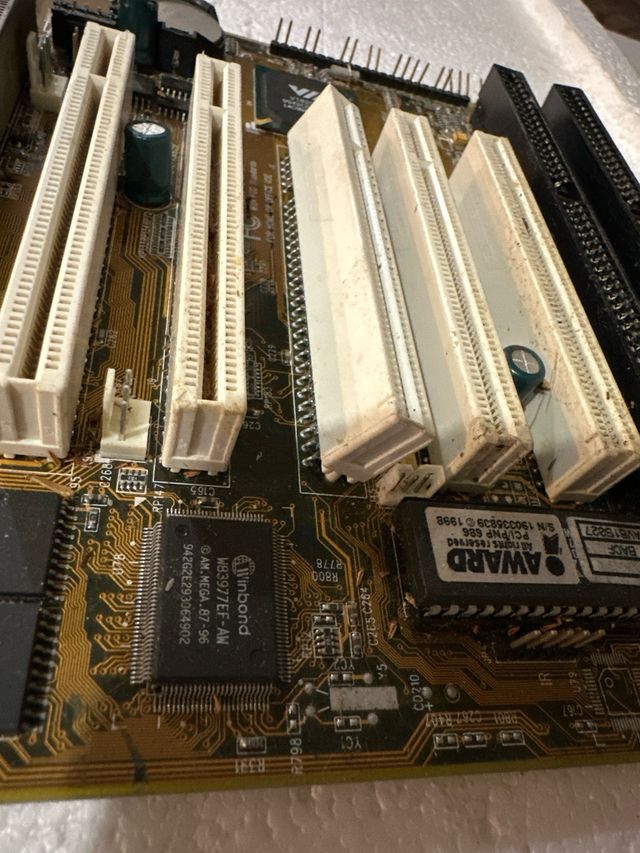 102- placa base antigua vía slot a