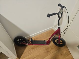 Patinete vintage rojo para niñ@s