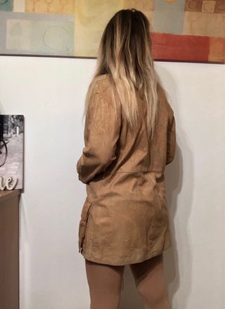 Sahariana de piel Vintage