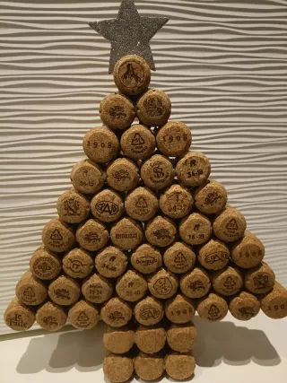 Albero di Natale in sughero e legno