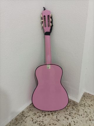 Guitarra rosa infantil