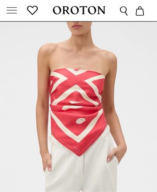 Sciarpa Oroton Seta 90x90 Conchiglie