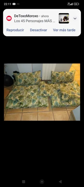 Cojines para sofá de palets