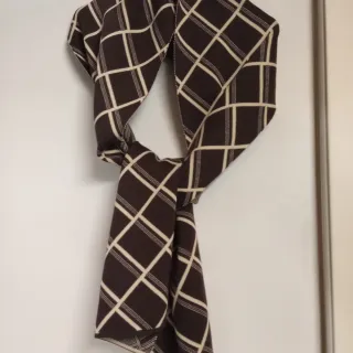 Sciarpa Loro Piana lana e cachemire marrone e beig