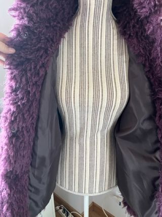Cappotto in pelliccia sintetica viola