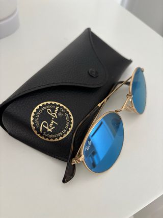 Gafas Ray-Ban Aviator Azul Dorado