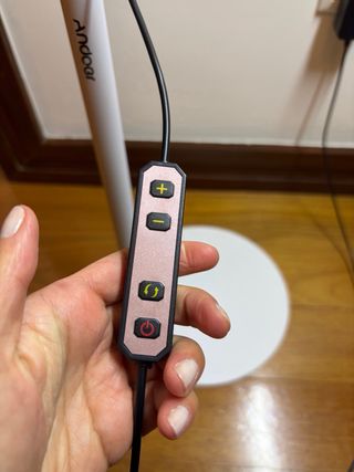 Candeeiro LED Esteticista Branco Dourado