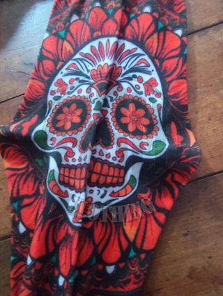 Calze Teschio Messicano red