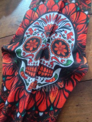 Calze Teschio Messicano red