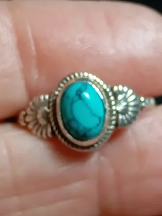 Anillo Plata Ley Turquenita