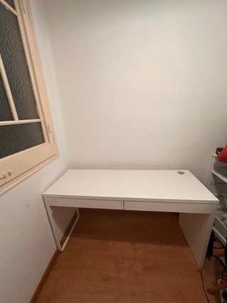 Escritorio blanco 2 cajones