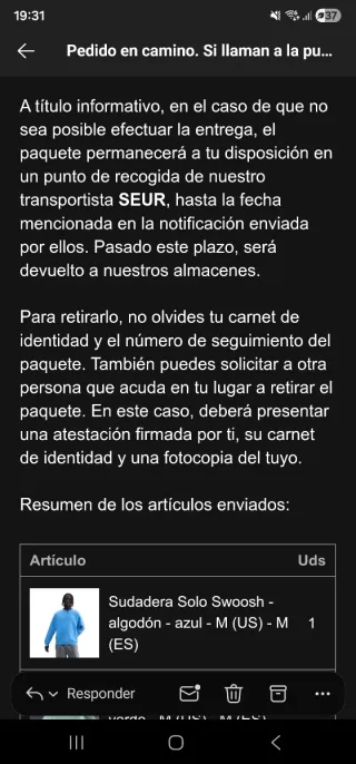 Sudadera Nike Solo Swoosh Fleece Crew Azul