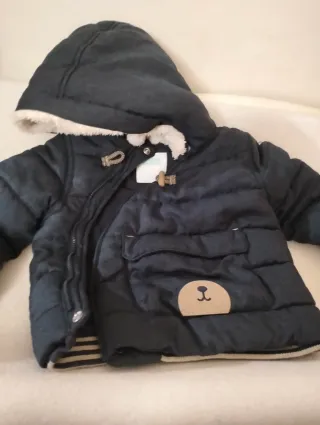 Giubbino bimbo con cappuccio e orsetto