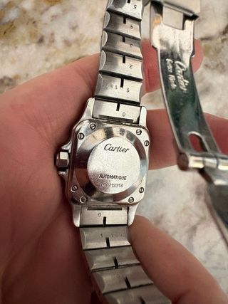 Reloj Cartier Santos Galbée Oro/Plata