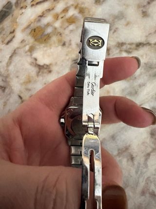 Reloj Cartier Santos Galbée Oro/Plata