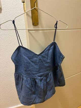 Top vaquero tirantes