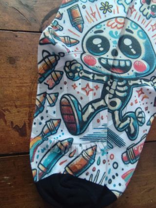 Calze fantasia teschio e matite