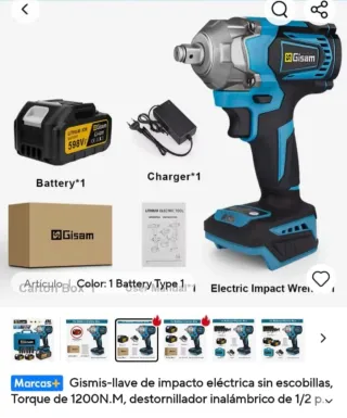 Llave de Impacto Gisam 598V