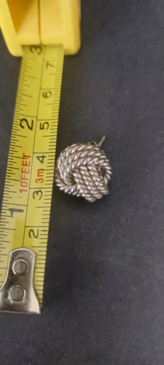 Pendientes nudo plata