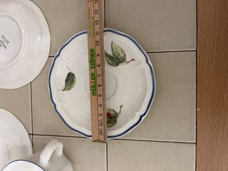 Set 3 tazzine con piattino e lattiera Villeroy