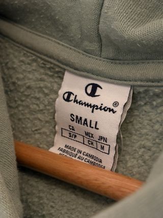 Sudadera Champion Verde Mujer