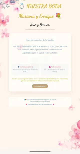 Invitaciones Virtuales para bodas
