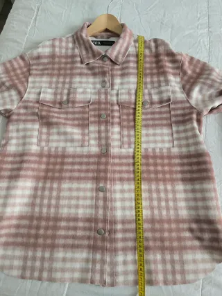 Sobrecamisa cuadros Zara Talla M