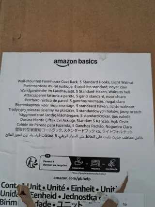 Appendiabiti rustico in legno e metallo