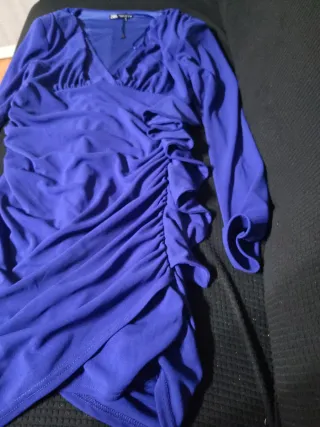 Vestido ZARA azul/morado talla S