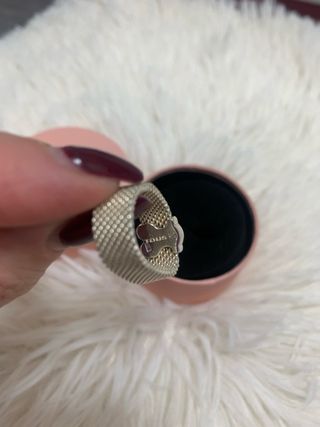 Anillo Tous Mesh Oso plata