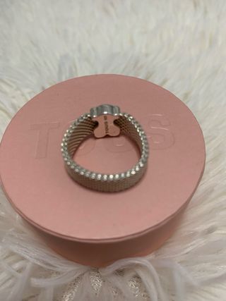 Anillo Tous Mesh Oso plata