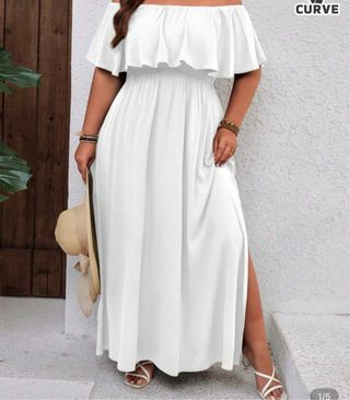Vestido blanco playero talla única