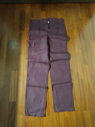 Pantaloni cargo viola