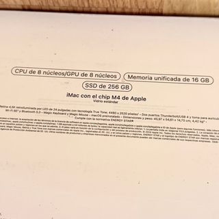 iMac 24” M4 Plata PRECINTADO