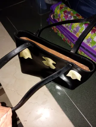 Bolso Tous Negro y Dorado