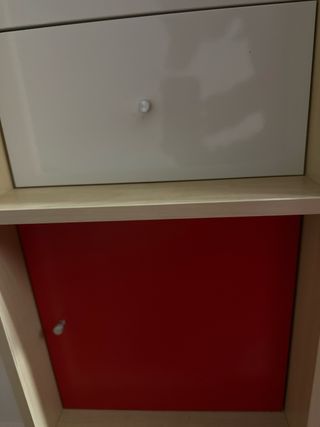 Estantería Kallax 25 cubos 182x182cm. Cajas Lekman