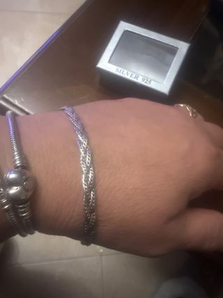 Pulsera Plata 925 Trenzada